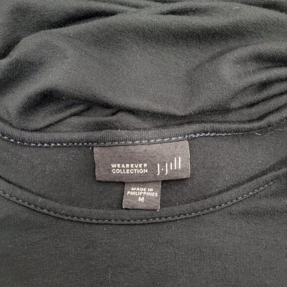 J. Jill Wearever Collection Women's Black Long Sleeve Modern Tunic Top Size M - Picture 11 of 15